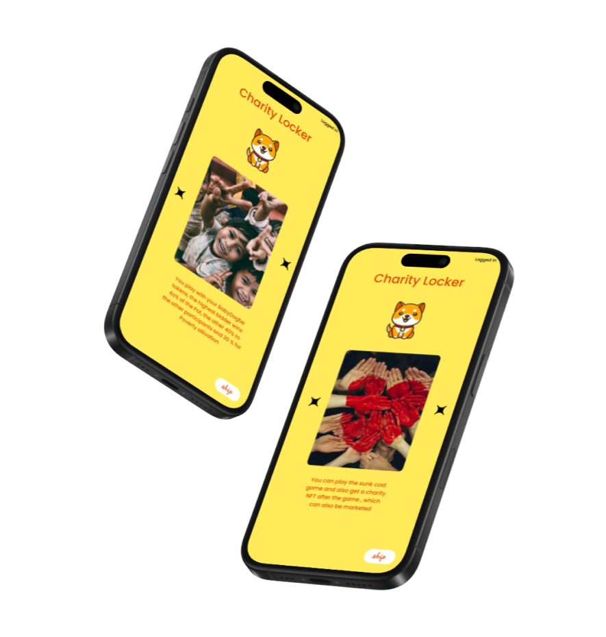 Charity locker app